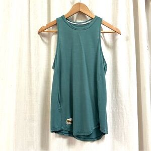 Tracksmith Harrier Tank - merino wool, Spruce Green - Small